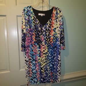 Trina Turk multicolored dress size 6~Euc